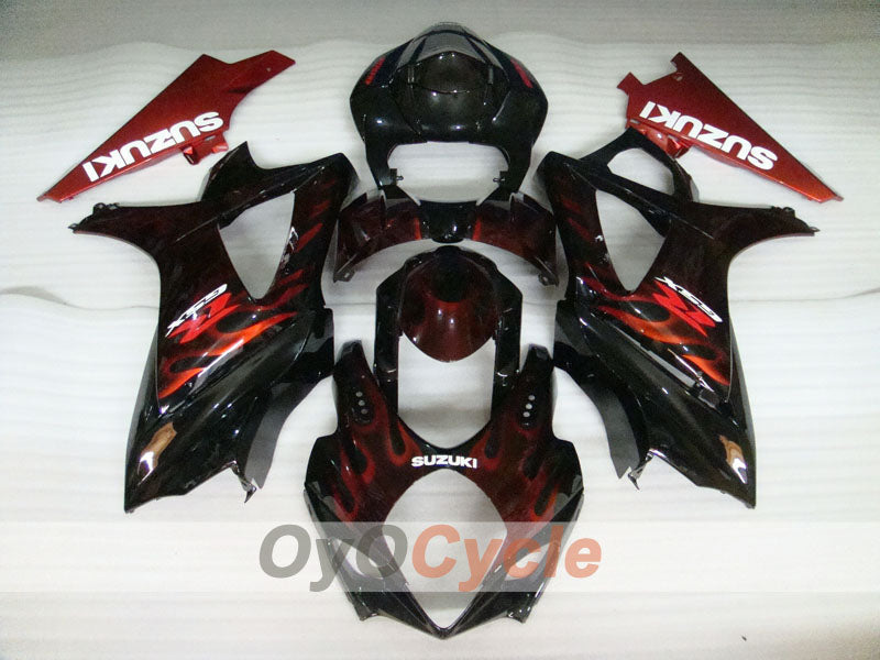 Kit de carenado por inyección para GSX R1000 07-08 - Rojo, Negro - Llama #OYO87902098