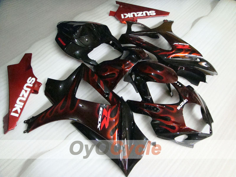 Kit de carenado por inyección para GSX R1000 07-08 - Rojo, Negro - Llama #OYO87902098 Imagen principal del producto