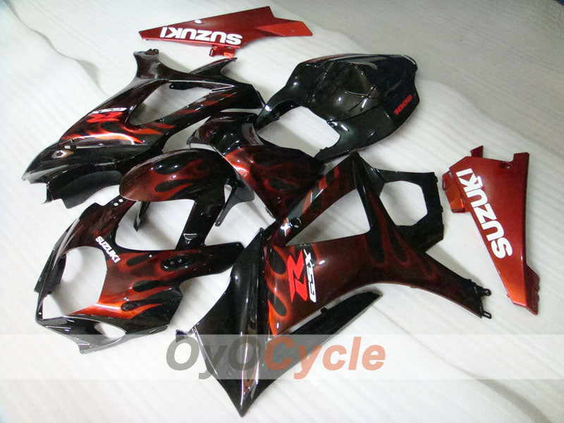Kit de carenado por inyección para GSX R1000 07-08 - Rojo, Negro - Llama #OYO87902098