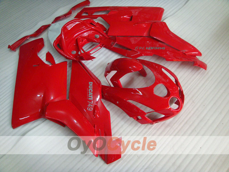 Kit de carenado de inyección para Ducati 749 03-04 - Rojo - Estilo de fábrica #OYO87902119 Imagen principal del producto