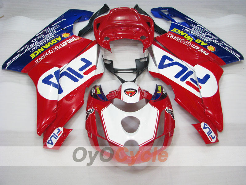 Kit de carenado por inyección para Ducati 999 03-04 - Rojo, Azul - FILA #OYO87902355 Imagen secundaria del producto