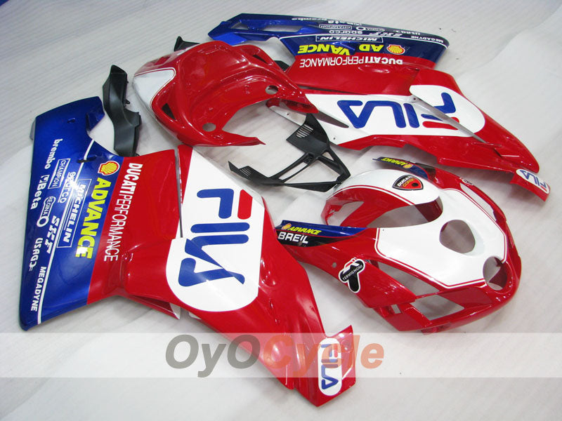 Kit de carenado por inyección para Ducati 999 03-04 - Rojo, Azul - FILA #OYO87902355 Imagen principal del producto