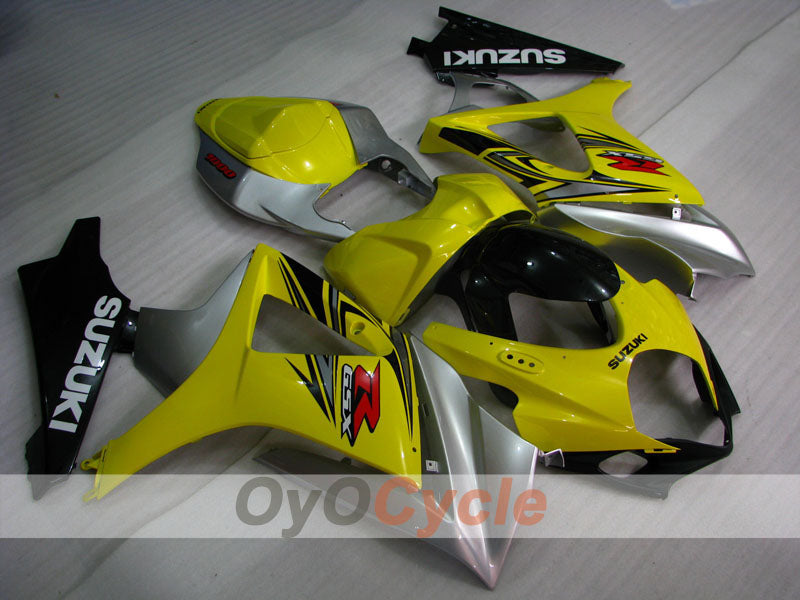 Carenado de inyección para GSX R1000 07-08 - Amarillo, Plata - Estilo de fábrica #OYO87902137 Imagen principal del producto