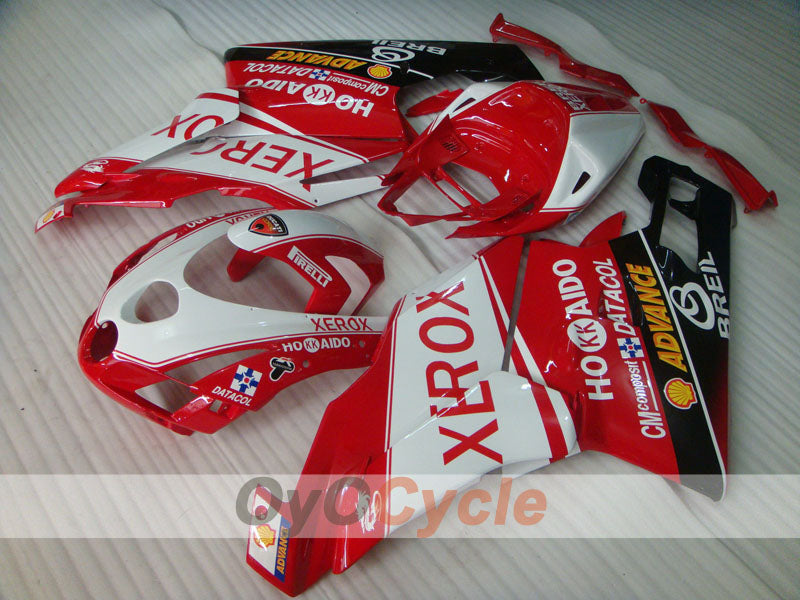 Kit de carenado por inyección para Ducati 749 03-04 - Rojo, Blanco - Xerox #OYO87902141