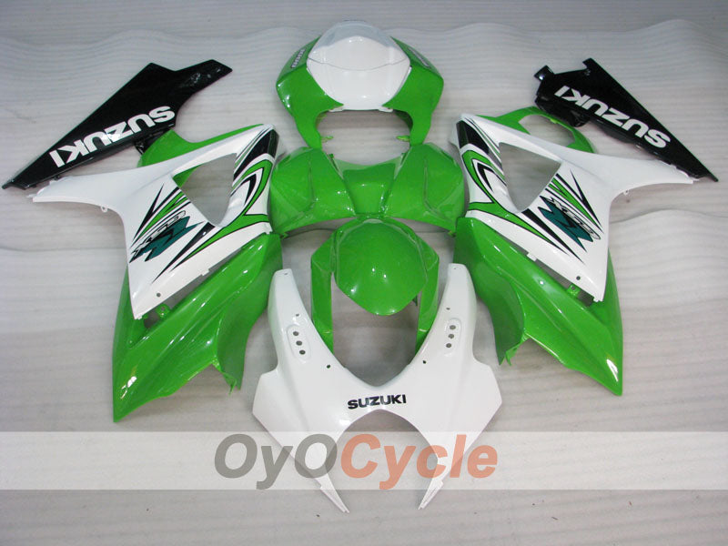 Kit de carenado por inyección para GSX R1000 07-08 - Verde, Blanco - Estilo de fábrica #OYO87902142 Imagen secundaria del producto