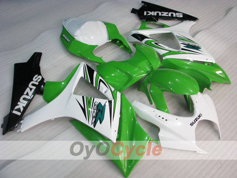 Kit de carenado por inyección para GSX R1000 07-08 - Verde, Blanco - Estilo de fábrica #OYO87902142 Imagen principal del producto