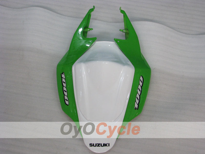 Kit de carenado por inyección para GSX R1000 07-08 - Verde, Blanco - Estilo de fábrica #OYO87902142