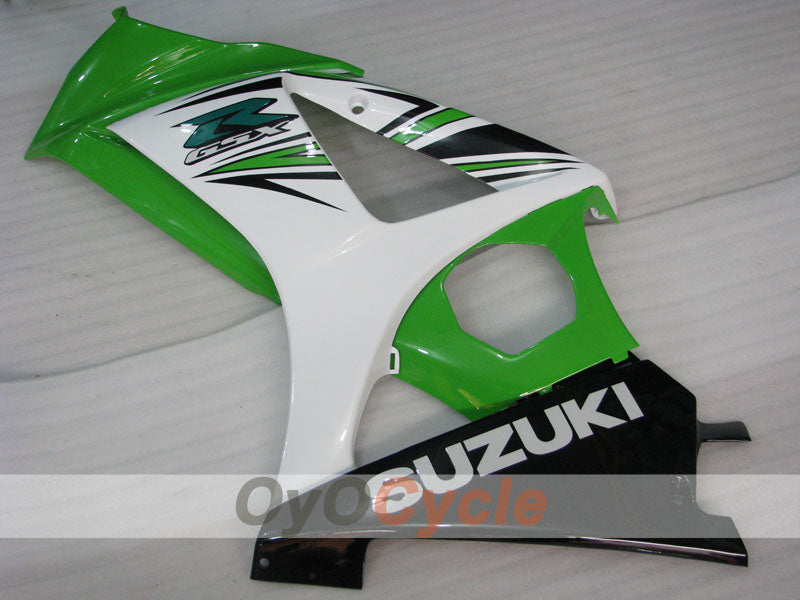 Kit de carenado por inyección para GSX R1000 07-08 - Verde, Blanco - Estilo de fábrica #OYO87902142