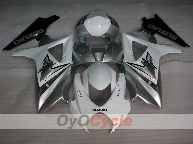 Kit de carenado por inyección para GSX R1000 07-08 - Blanco, Plata - Estilo de fábrica #OYO87902147 Imagen secundaria del producto