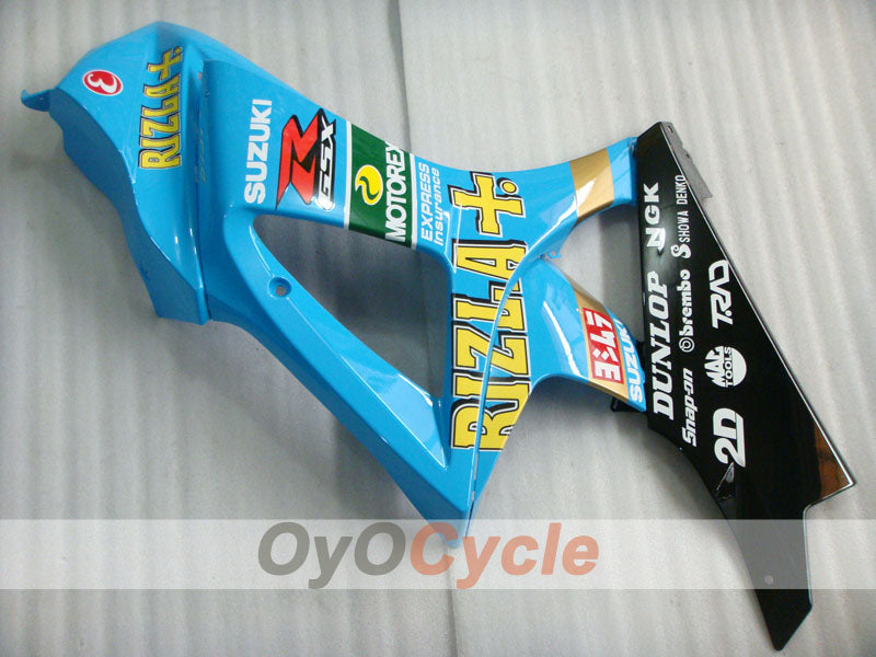 Kit de carenado por inyección para GSX R1000 07-08 - Azul, Negro - DUNLOP, Rizla+ #OYO87902156