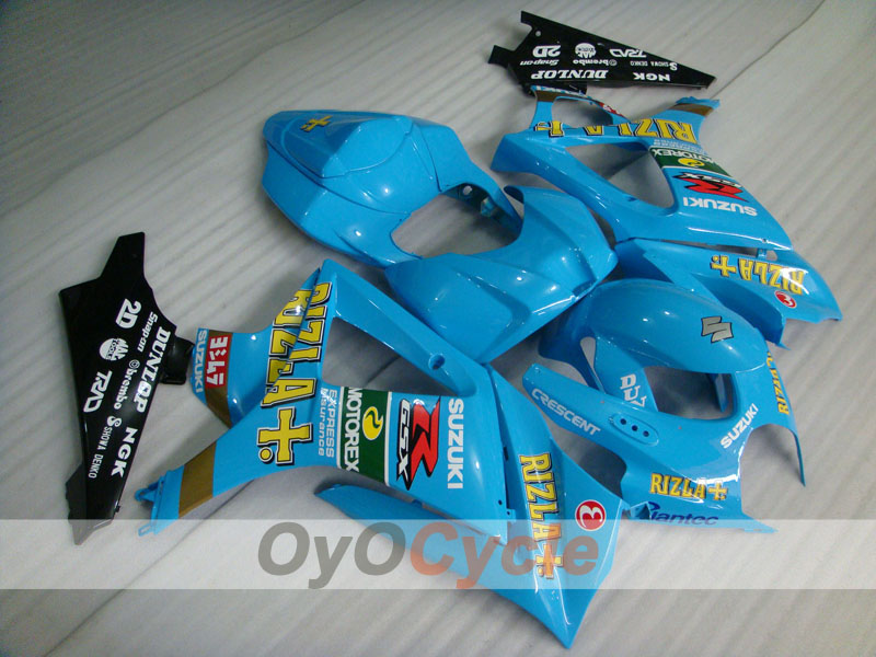 Kit de carenado por inyección para GSX R1000 07-08 - Azul, Negro - DUNLOP, Rizla+ #OYO87902156 Imagen principal del producto