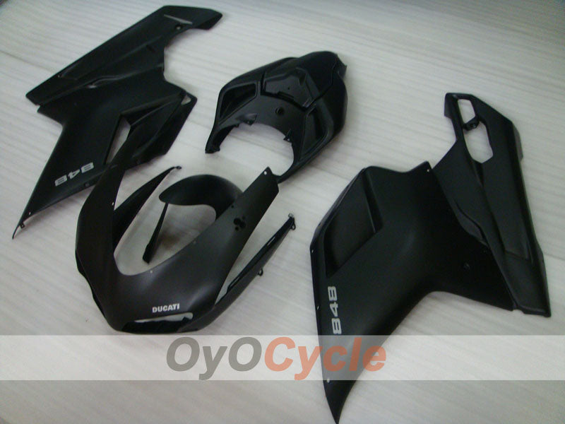 Carenado inyectado para Ducati 848 08-13 - Negro, mate - Estilo de fábrica #OYO87902181