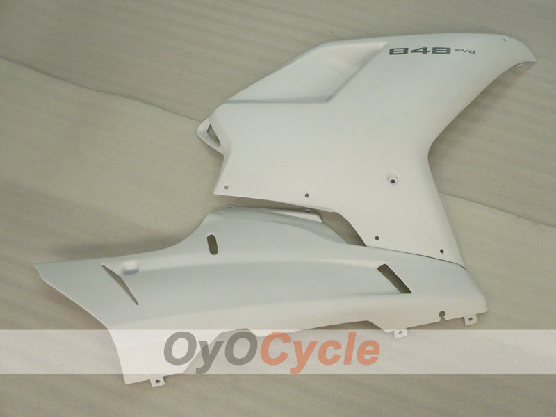 Carenado de inyección para Ducati 848 08-13 - Blanco - Estilo de fábrica #OYO87902182