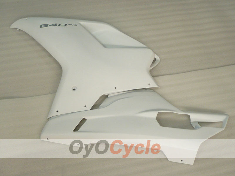 Carenado de inyección para Ducati 848 08-13 - Blanco - Estilo de fábrica #OYO87902182