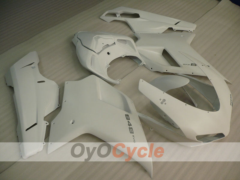 Carenado de inyección para Ducati 848 08-13 - Blanco - Estilo de fábrica #OYO87902182