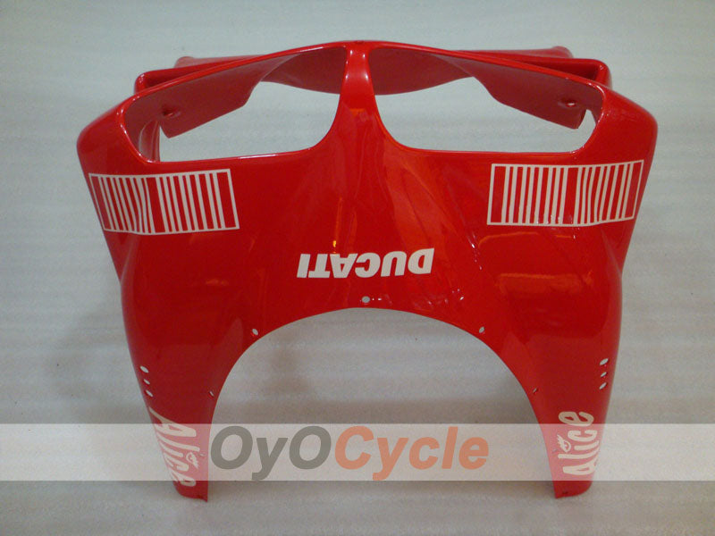 Carenado de inyección para Ducati 996 del 99-02 - Rojo, Negro - Alice #OYO87902190