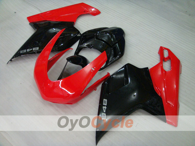 Kit de carenado por inyección para Ducati 848 08-13 - Rojo, Negro - Estilo de fábrica #OYO87902200 Imagen secundaria del producto