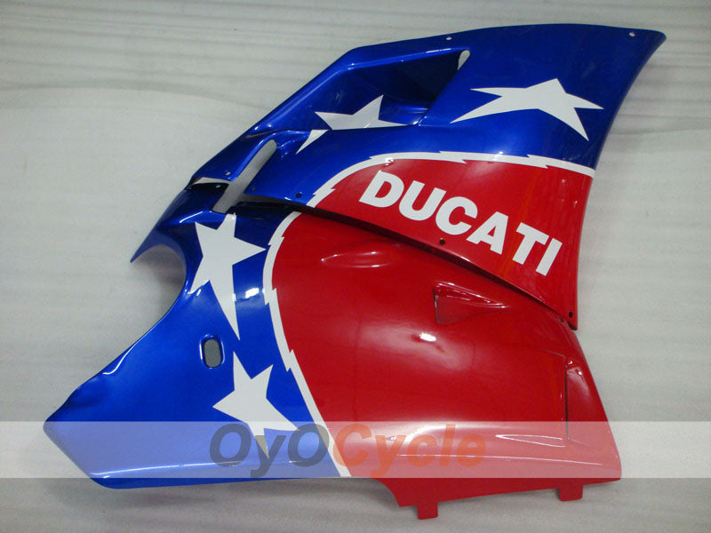 Carenado de inyección para Ducati 996 del 99 al 02 - Rojo, Azul - Estilo de fábrica #OYO87902211