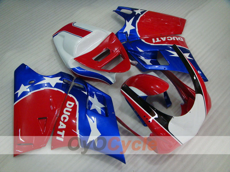 Carenado de inyección para Ducati 996 del 99 al 02 - Rojo, Azul - Estilo de fábrica #OYO87902211
