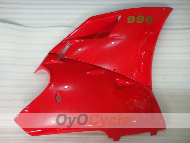 Kit de carenado por inyección para Ducati 996 del 99-02 - Rojo, Blanco - Estilo de fábrica #OYO87902213