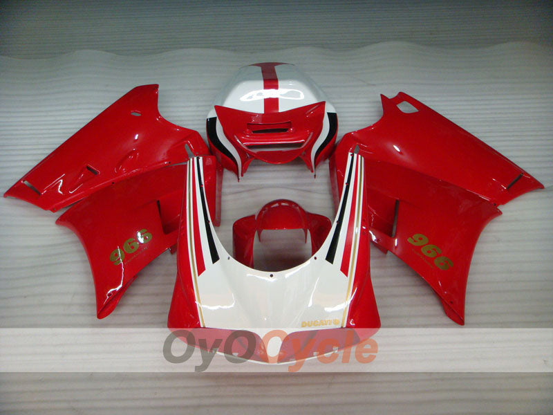 Kit de carenado por inyección para Ducati 996 del 99-02 - Rojo, Blanco - Estilo de fábrica #OYO87902213 Imagen secundaria del producto