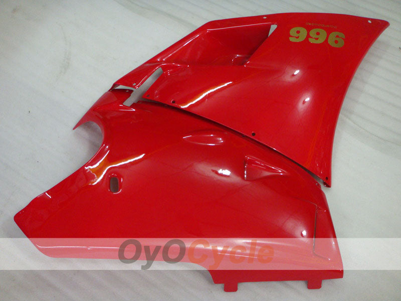 Kit de carenado por inyección para Ducati 996 del 99-02 - Rojo, Blanco - Estilo de fábrica #OYO87902214