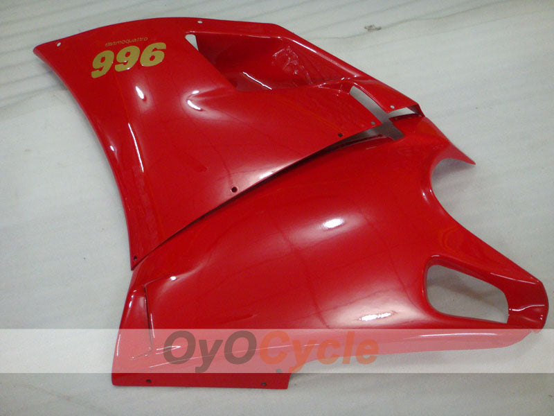 Kit de carenado por inyección para Ducati 996 del 99-02 - Rojo, Blanco - Estilo de fábrica #OYO87902214