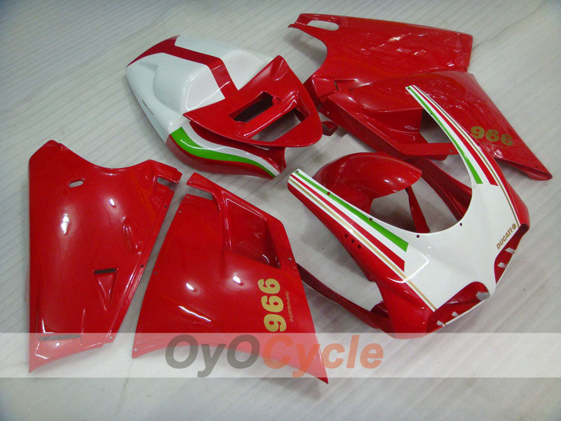 Kit de carenado por inyección para Ducati 996 del 99-02 - Rojo, Blanco - Estilo de fábrica #OYO87902214 Imagen principal del producto