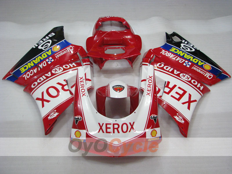 Carenado de inyección para Ducati 996 del 99-02 - Rojo, Blanco - Xerox #OYO87902238 Imagen secundaria del producto
