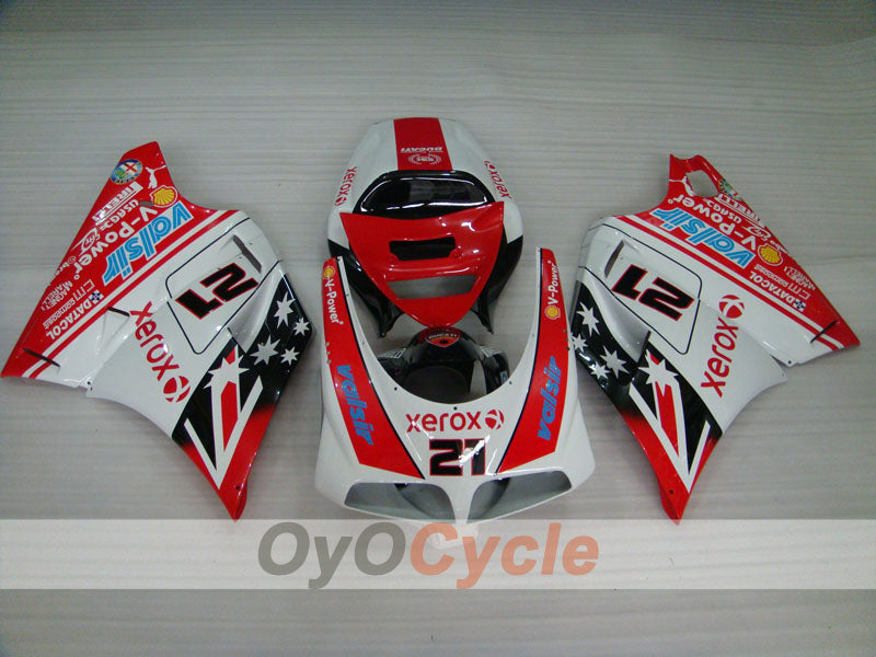 Kit de carenado por inyección para Ducati 996 del 99 al 02 - Rojo, Blanco - Xerox #OYO87902243 Imagen secundaria del producto