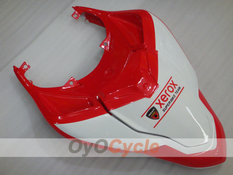 Carenado de inyección para Ducati 1098 07-09 - Rojo, Blanco - Xerox #OYO87902246