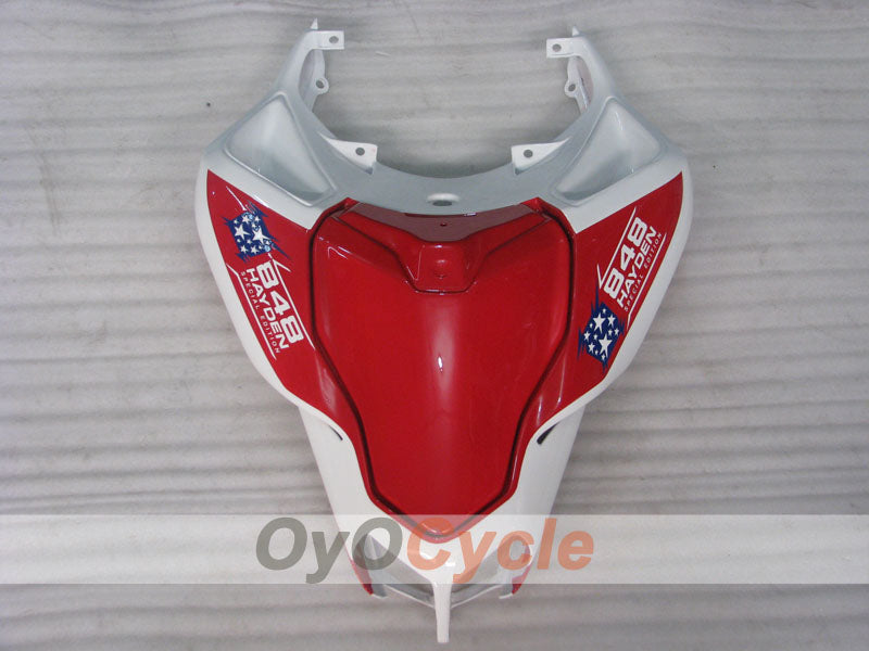 Carenado de inyección para Ducati 848 08-13 - Rojo, Blanco - Xerox #OYO87902266