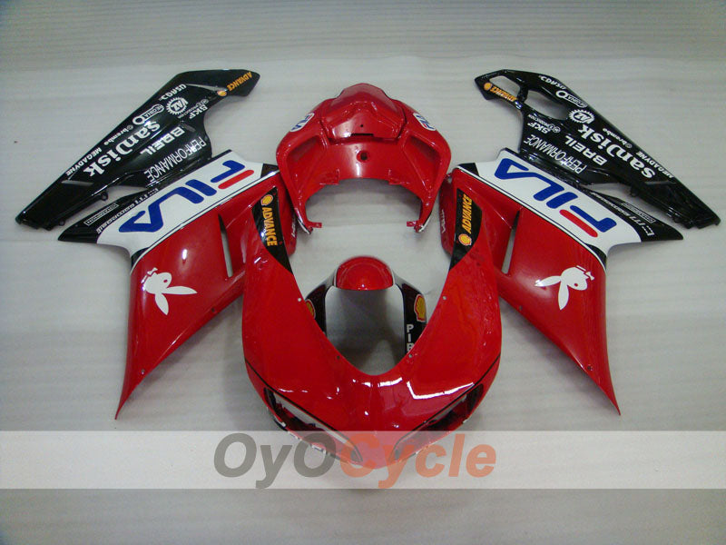 Kit de carenado por inyección para Ducati 1098 07-09 - Rojo, Negro - FILA #OYO87902296