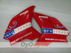 Kit de carenado de inyección para Ducati 1098 07-09 - Rojo, Blanco - INFO STRADA #OYO87902297