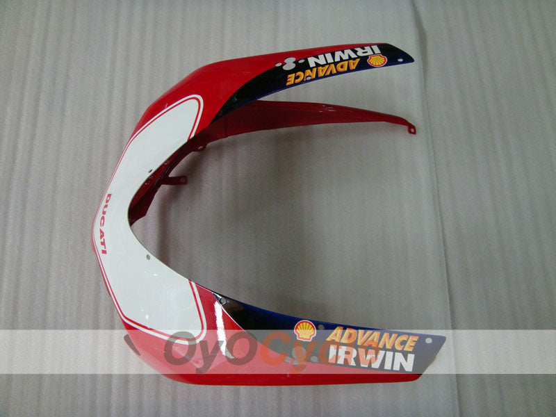 Kit de carenado de inyección para Ducati 1098 07-09 - Rojo, Blanco - INFO STRADA #OYO87902297