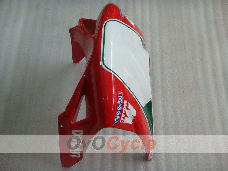 Kit de carenado de inyección para Ducati 998 02-04 - Rojo, Blanco - INFO STRADA #OYO87902298