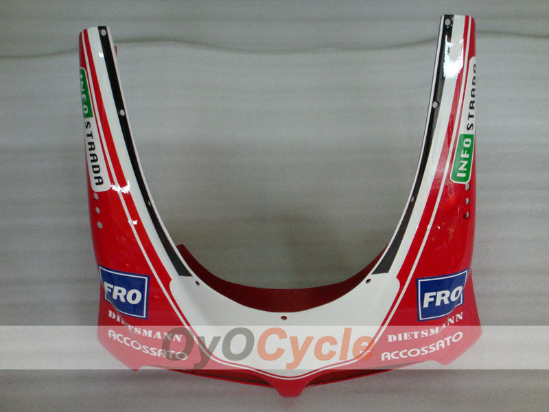 Kit de carenado por inyección para Ducati 998 02-04 - Rojo, Blanco - INFO STRADA #OYO87902300