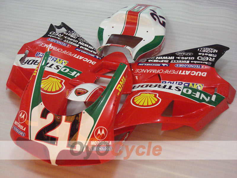 Carenado de inyección para Ducati 998 02-04 - Rojo, Verde - INFO STRADA #OYO87902301 Imagen principal del producto
