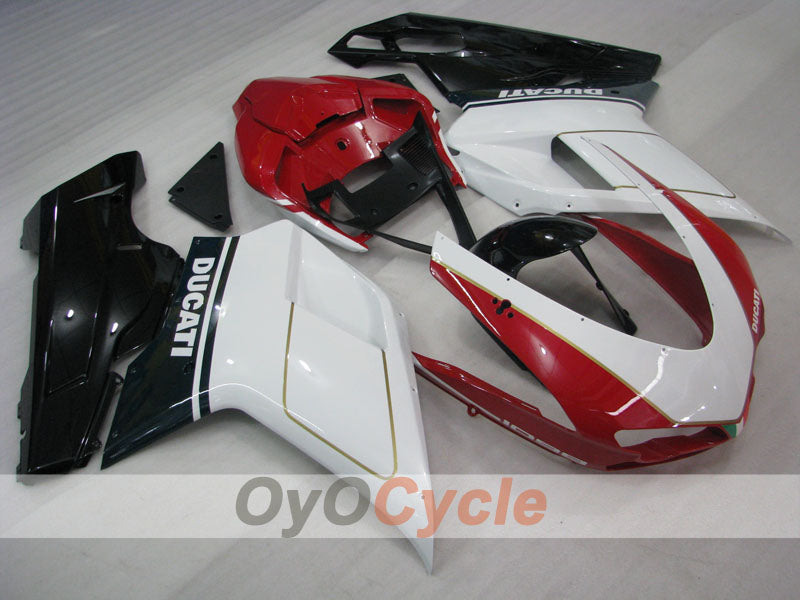 Carenado inyectado para Ducati 1098 07-09 - Blanco, Negro - Estilo de fábrica #OYO87902316 Imagen principal del producto