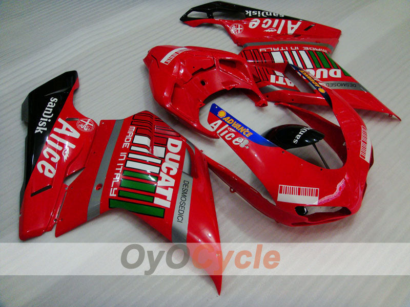 Kit de carenado por inyección para Ducati 1198 09-11 - Rojo, Negro - Alice #OYO87902329