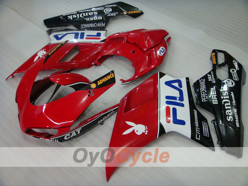 Kit de carenado por inyección para Ducati 1198 09-11 - Rojo, Negro - FILA #OYO87902337 Imagen principal del producto
