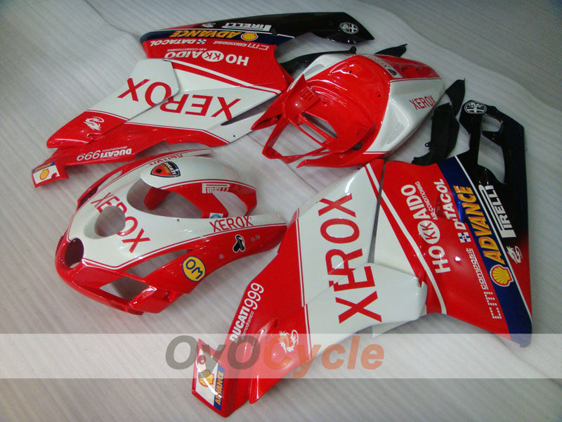 Kit de carenado por inyección para Ducati 999 03-04 - Rojo, Blanco - Xerox #OYO87902365