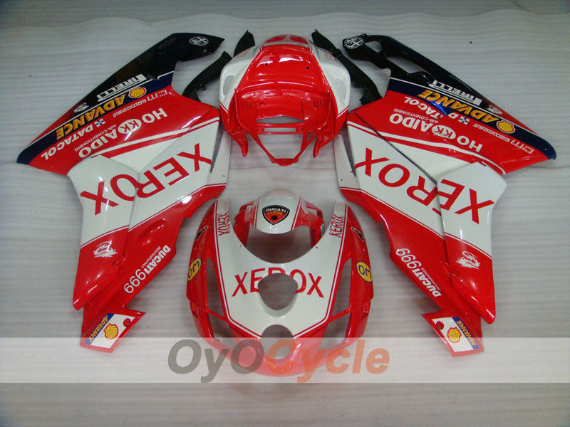 Kit de carenado por inyección para Ducati 999 03-04 - Rojo, Blanco - Xerox #OYO87902365