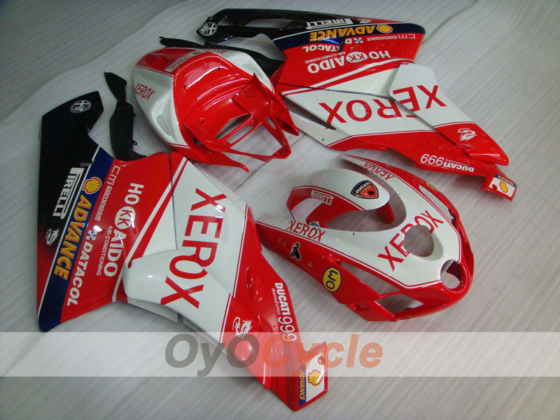 Kit de carenado por inyección para Ducati 999 03-04 - Rojo, Blanco - Xerox #OYO87902365