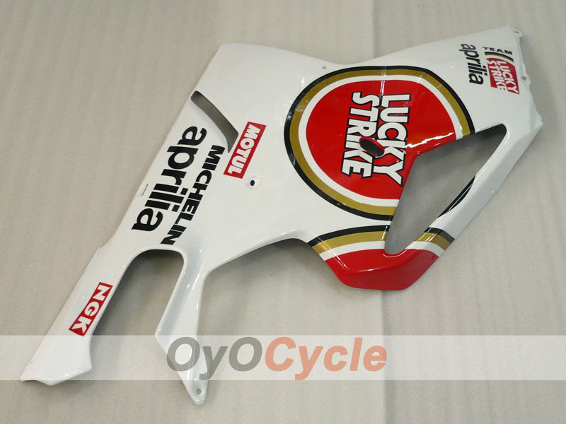 Kit de carenado para Aprilia RSV1000R 03-06 - Rojo, blanco - Lucky Strike, MOTUL #OYO87902417