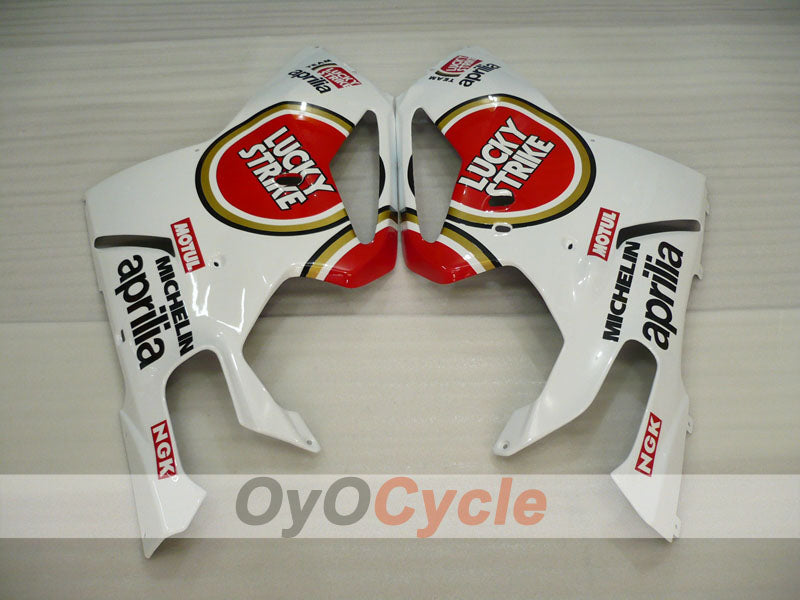 Kit de carenado para Aprilia RSV1000R 03-06 - Rojo, blanco - Lucky Strike, MOTUL #OYO87902417