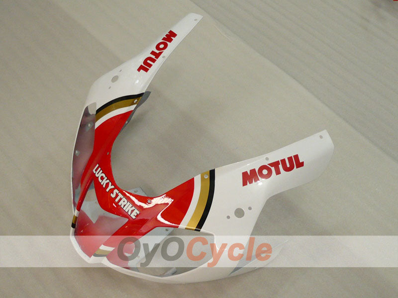 Kit de carenado para Aprilia RSV1000R 03-06 - Rojo, blanco - Lucky Strike, MOTUL #OYO87902417