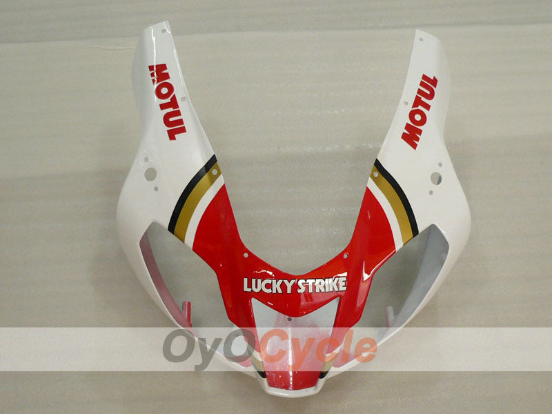 Kit de carenado para Aprilia RSV1000R 03-06 - Rojo, blanco - Lucky Strike, MOTUL #OYO87902417