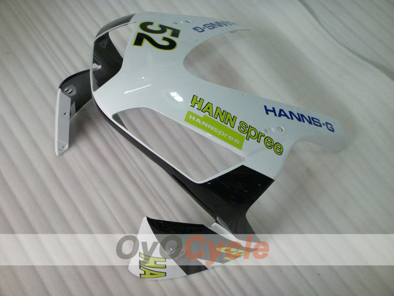 Kit de carenado por inyección para CBR600RR 03-04 - Blanco, Negro - HANN Spree #OYO87902524
