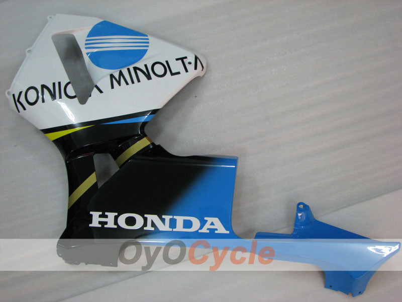 Kit de carenado por inyección para CBR600RR 03-04 - Blanco, Negro - Konica Minolta #OYO87902527